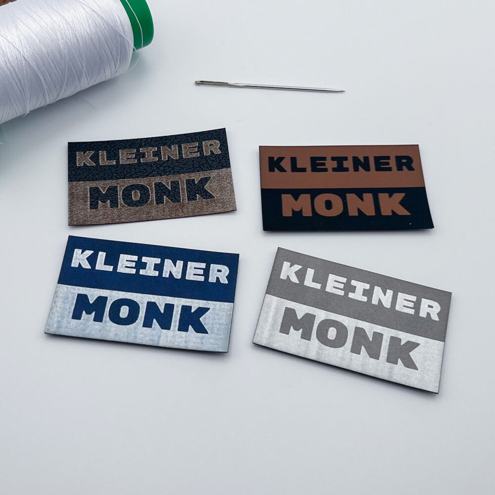 Kunstleder-Label Kleiner Monk