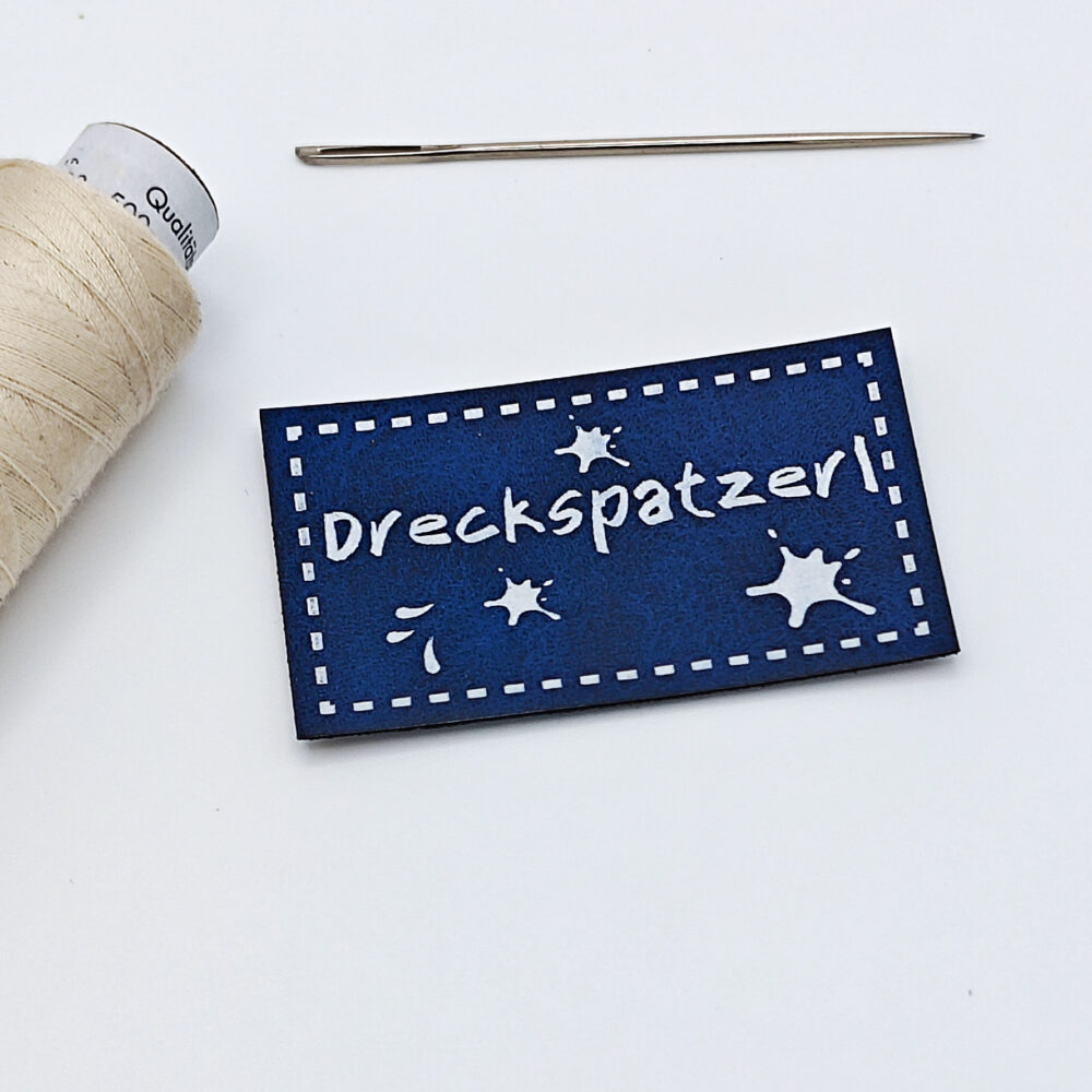 Kunstleder-Label Dreckspatzerl