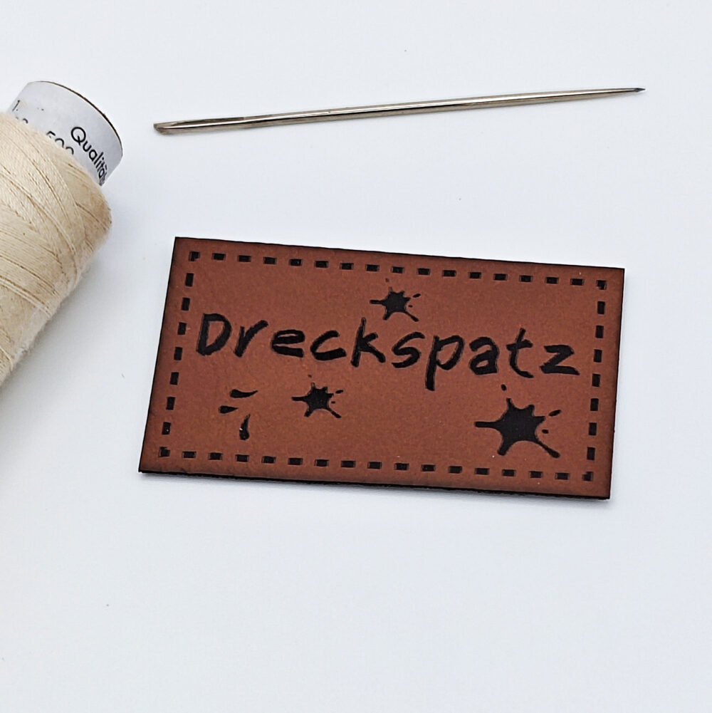 Kunstleder-Label Dreckspatz