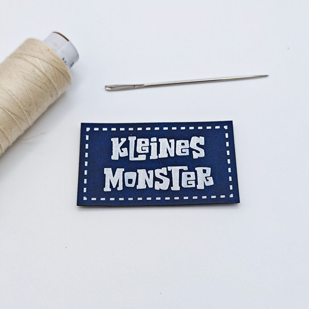 Kunstleder-Label Kleines Monster