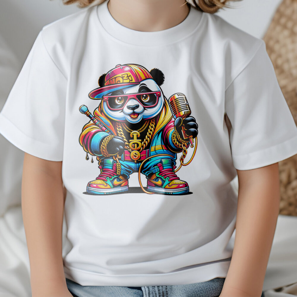 Bügelbild Gangster Panda