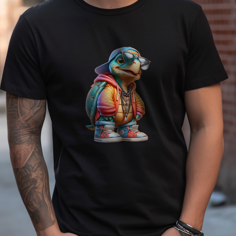Bügelbild Streetwear Schildkröte 2